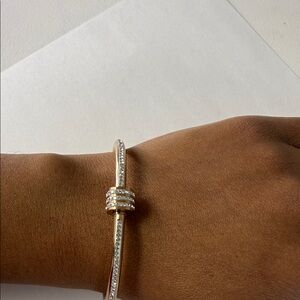 Elegant Gold and Silver Bracelet